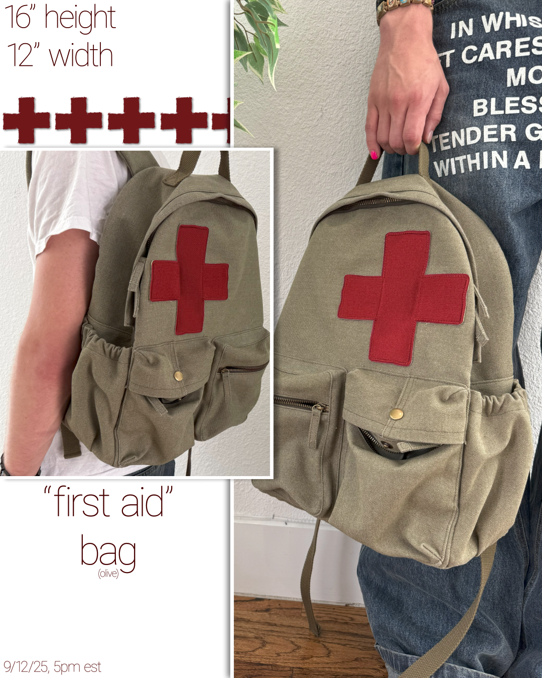 first aid bag (olive)